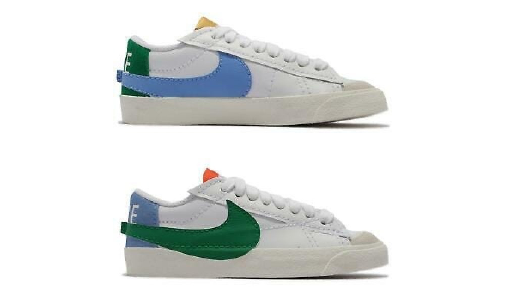 Nike cortez green on sale swoosh